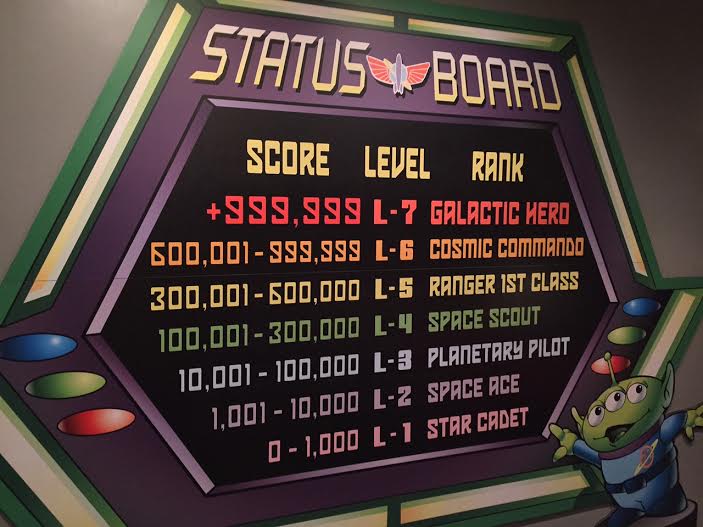 get the high score buzz lightyear disneyland