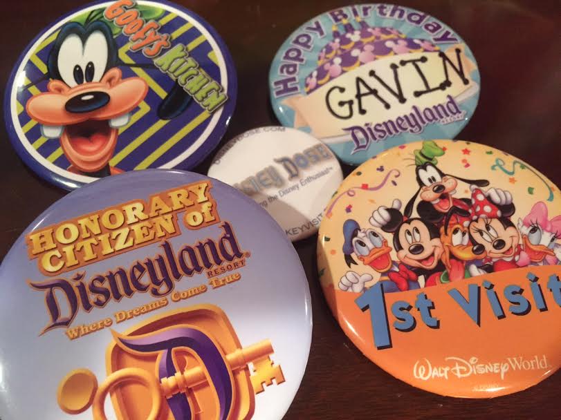 disneyland celebration buttons
