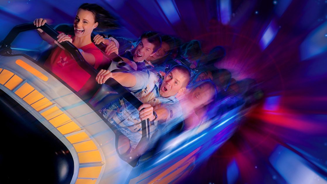 Heart pounding ride, Space Mountain, for teens and tweens to enjoy!