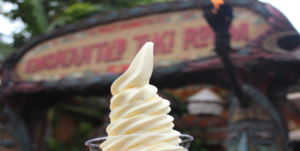 Dole whip is the perfect treat to cool down a hot day at Disneyland in summer.