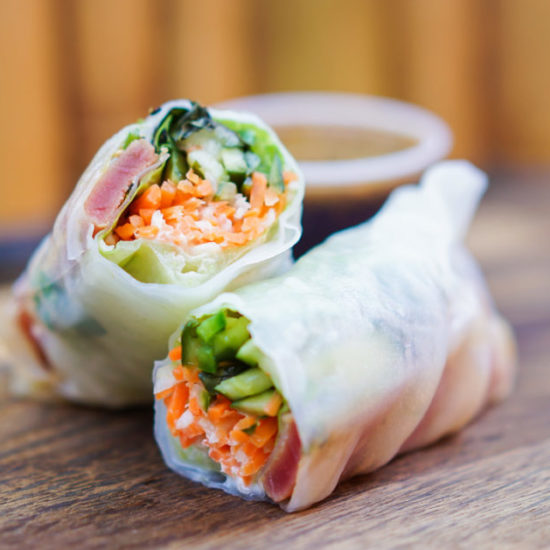 Ahi Tuna Spring Roll is the perfect Disneyland health foods to keep your protein levels up for the day.