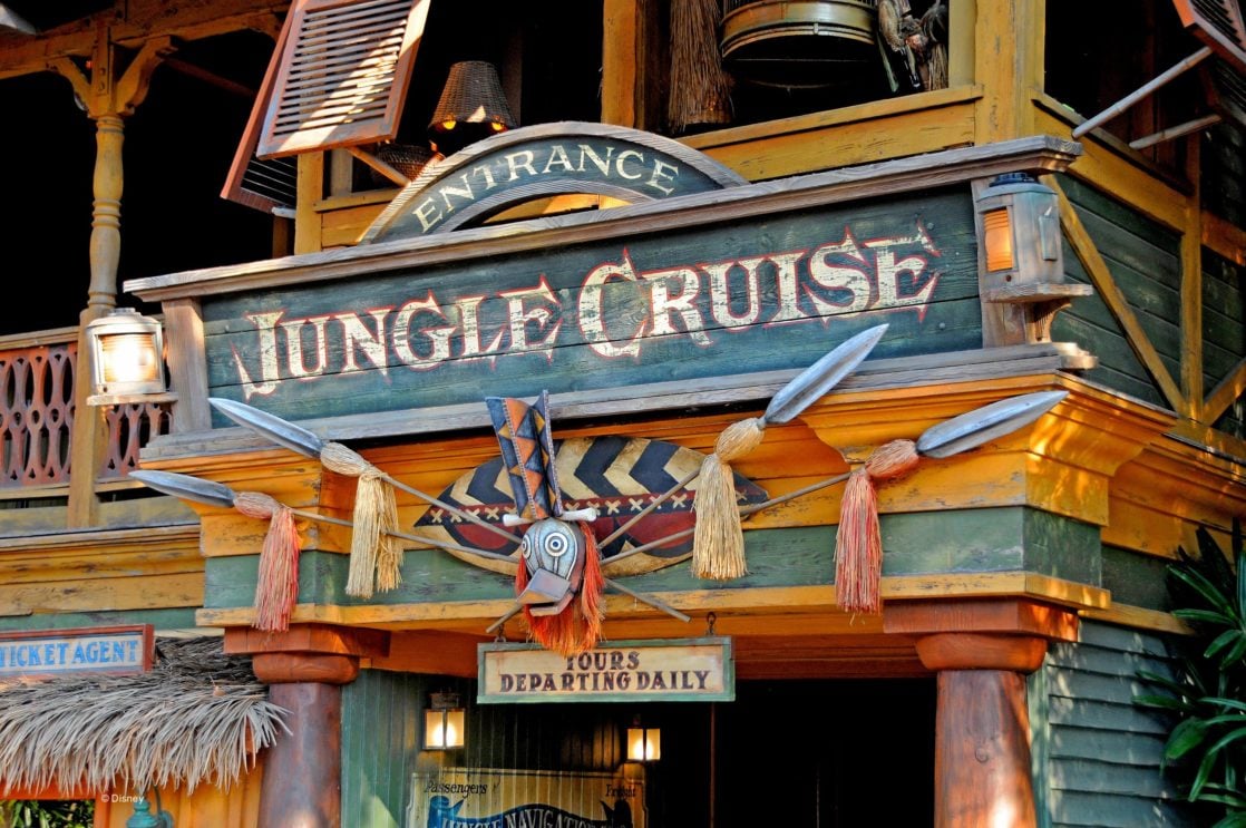 Outside of Jungle Cruise attraction sign
