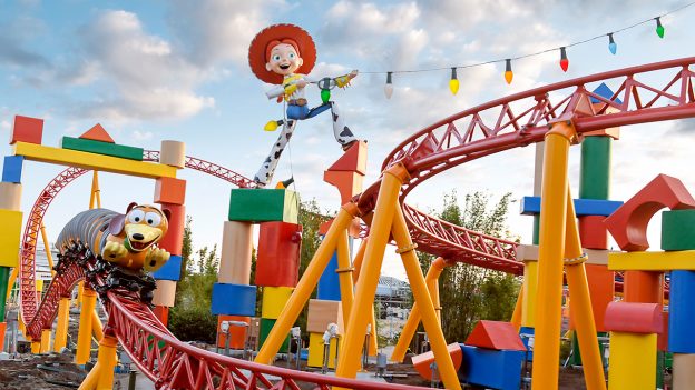 Slinky Dash Roller Coaster at Disney world