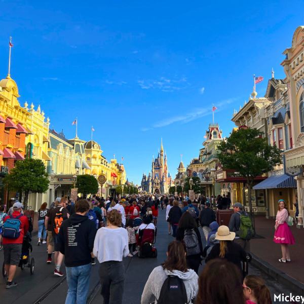 Crowded Main Street Magic Kingdom