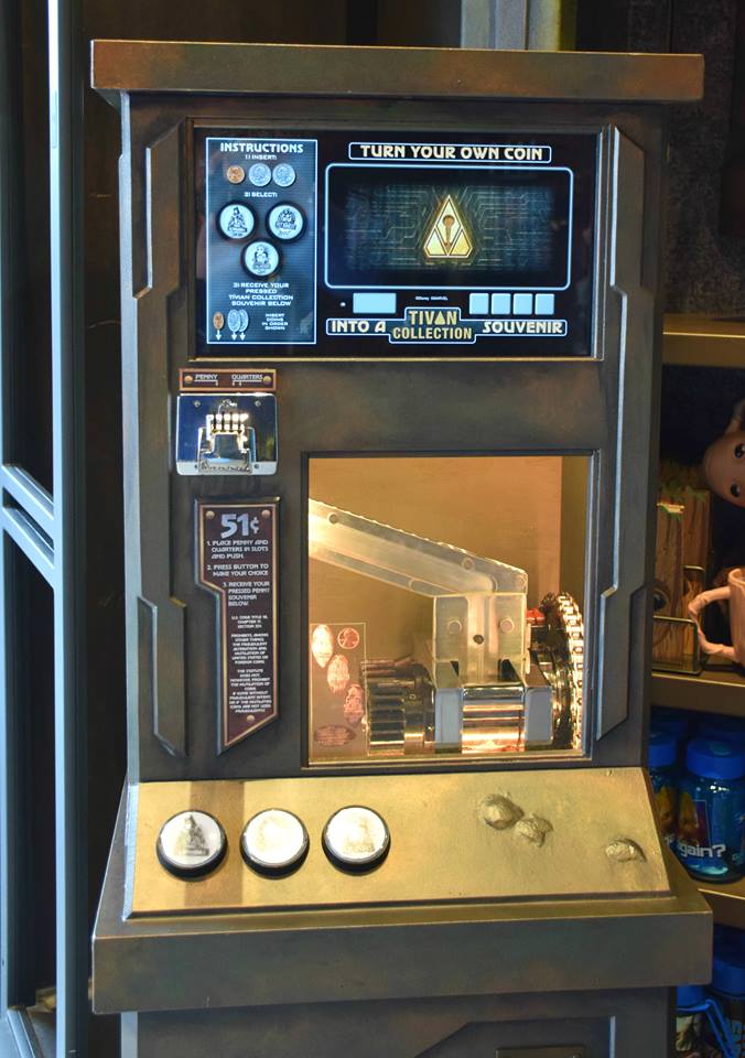 Pressed penny machine at Disneyland