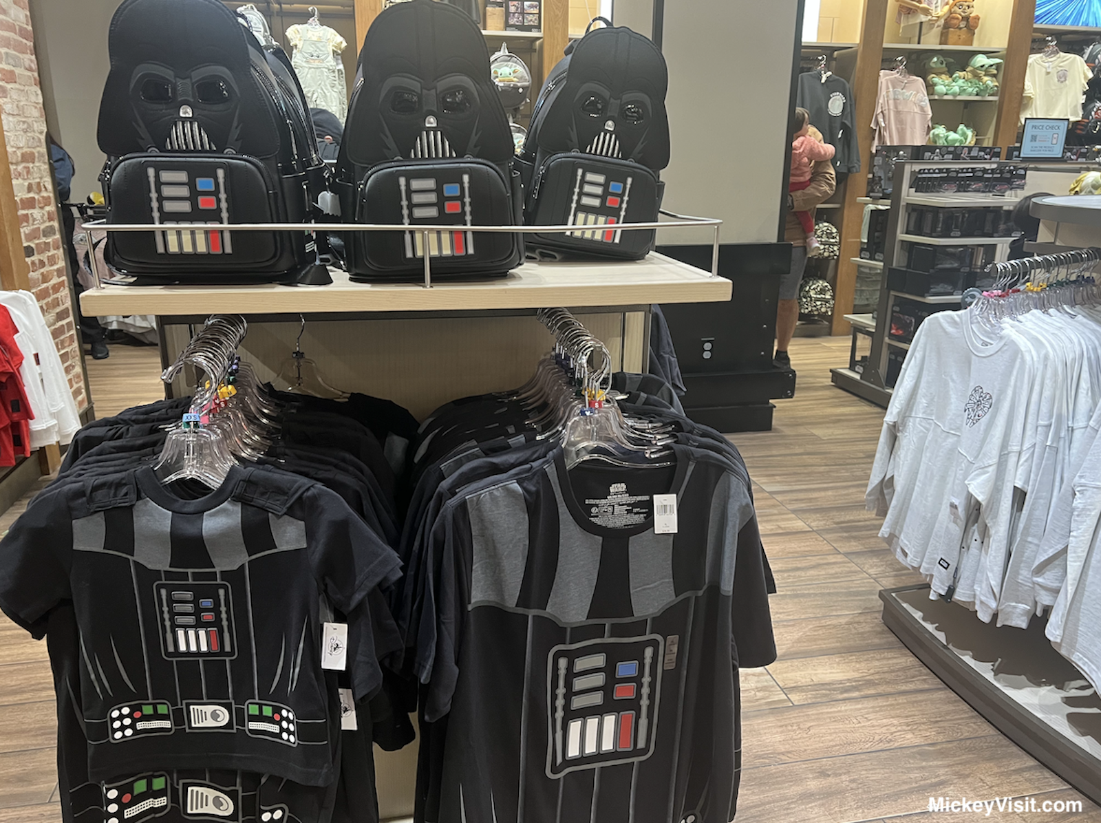 Darth Vader shirt and backpack