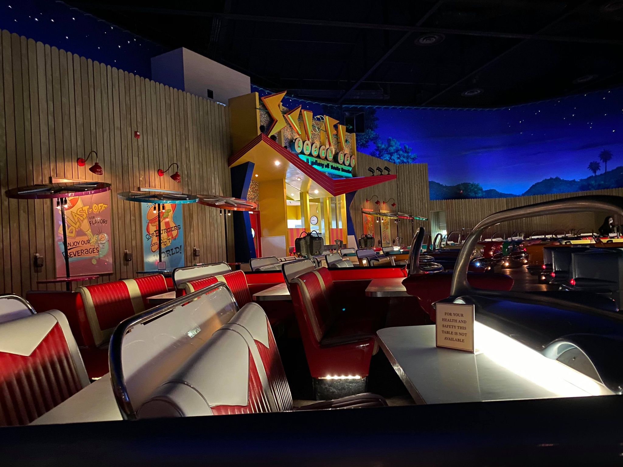 Close up of concession stand- Sci-Fi Dine-In Theater Review