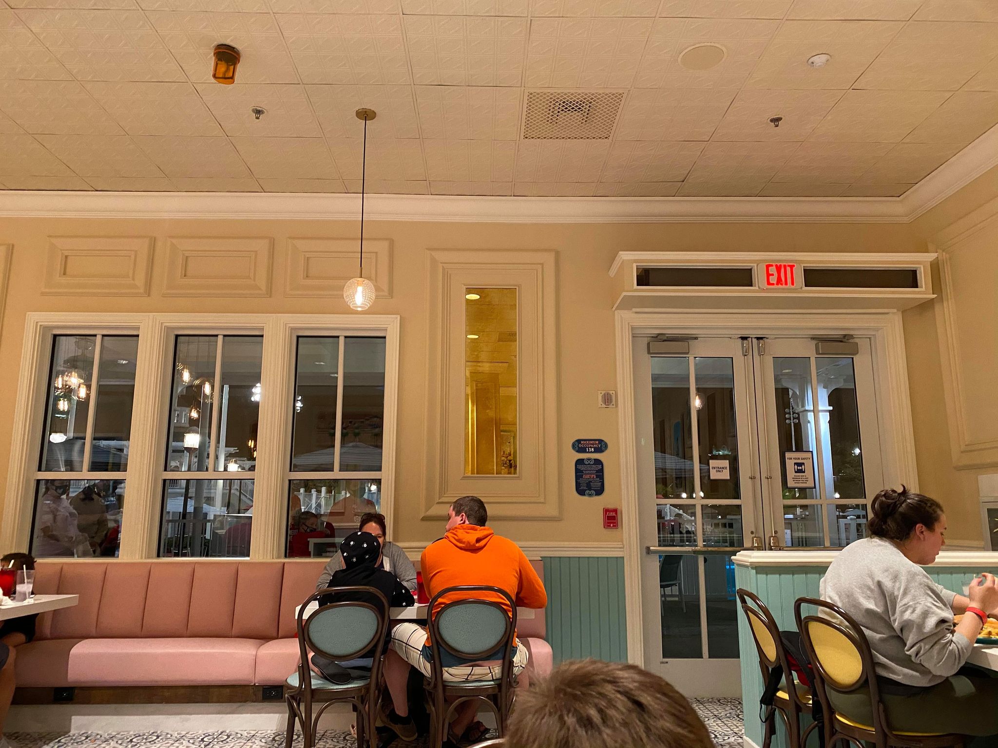 Inside of Beaches and Cream dining review