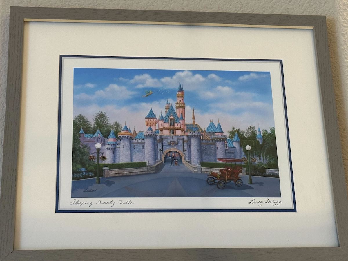 Disneyland artwork Sleeping Beauty Castle