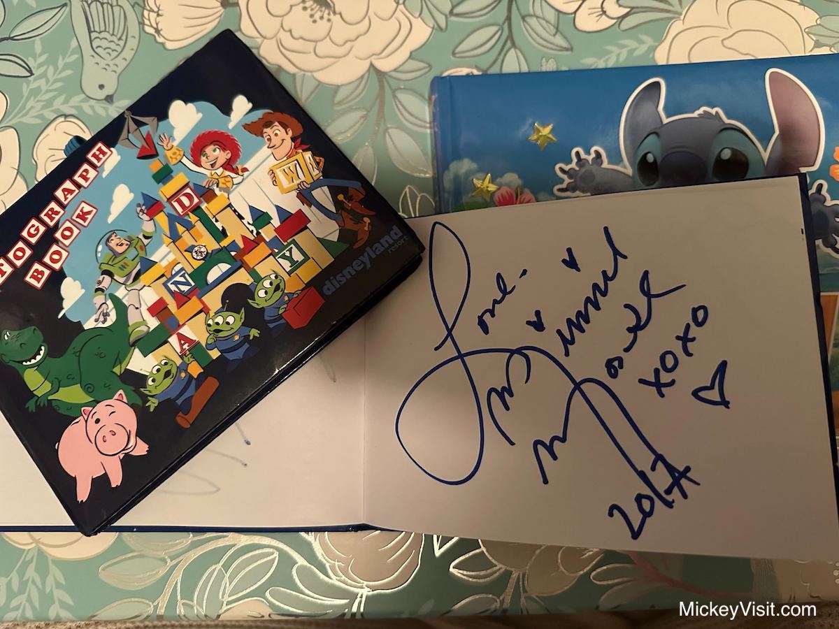Disneyland autographs