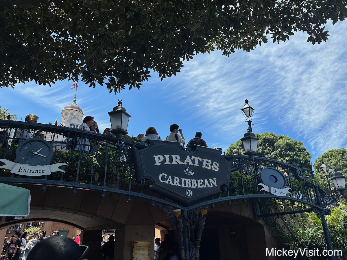 Pirates of the Caribbean ride at disneyland