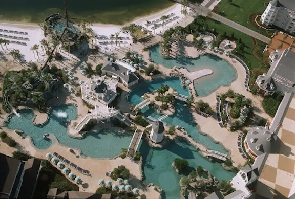 Disney Beach Club Resort Review Aerial View Stormalong Bay