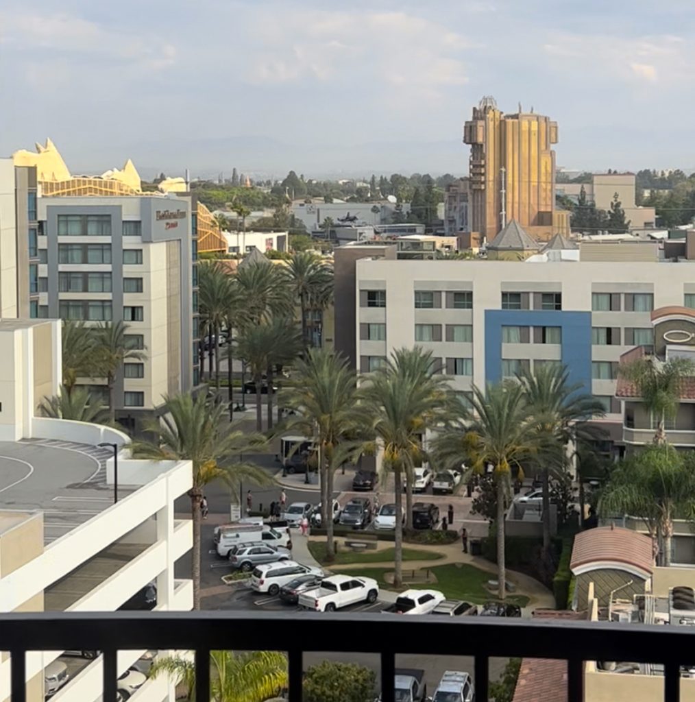 view from sheraton anaheim hotel
