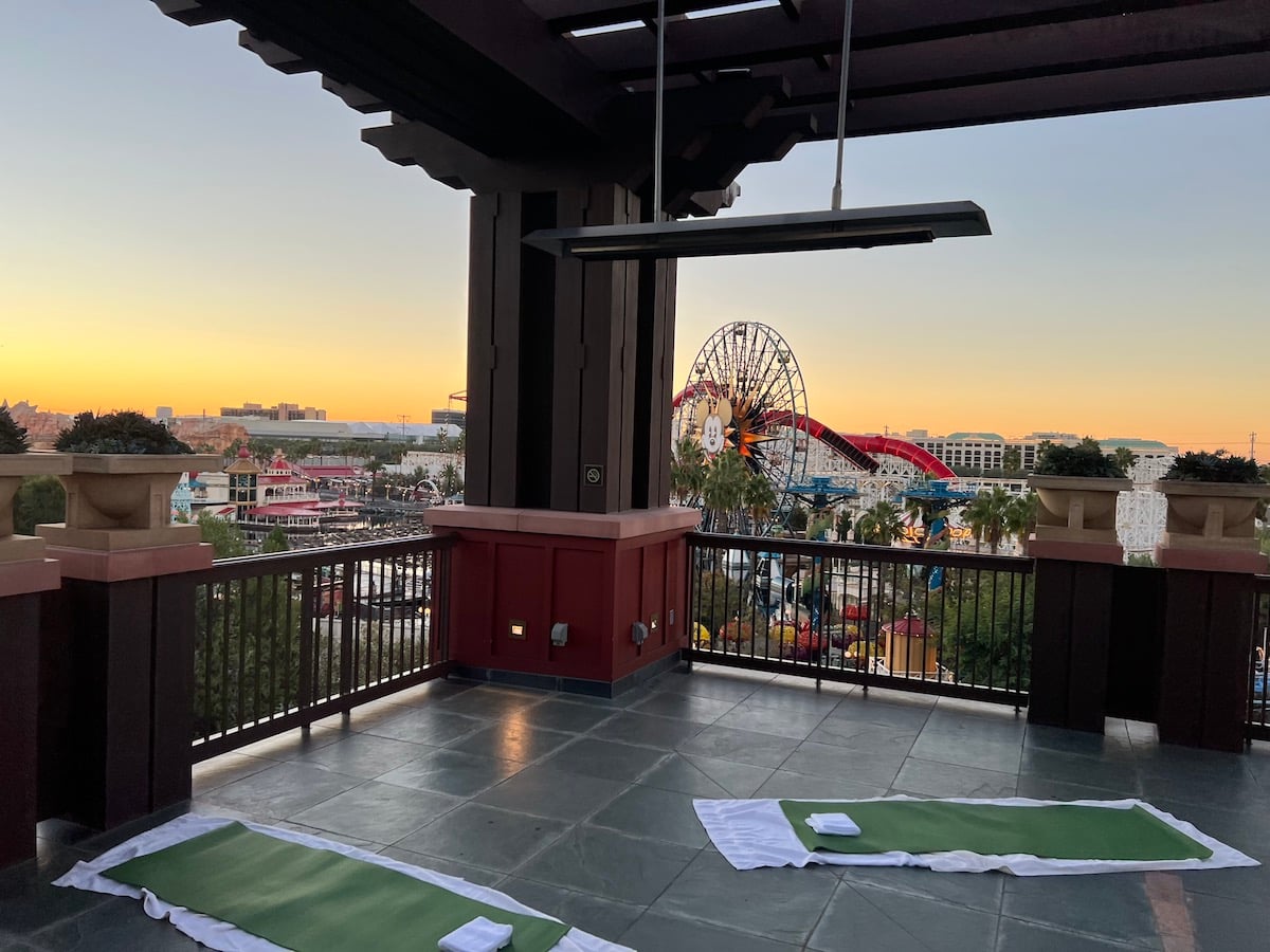 disneyland morning yoga class