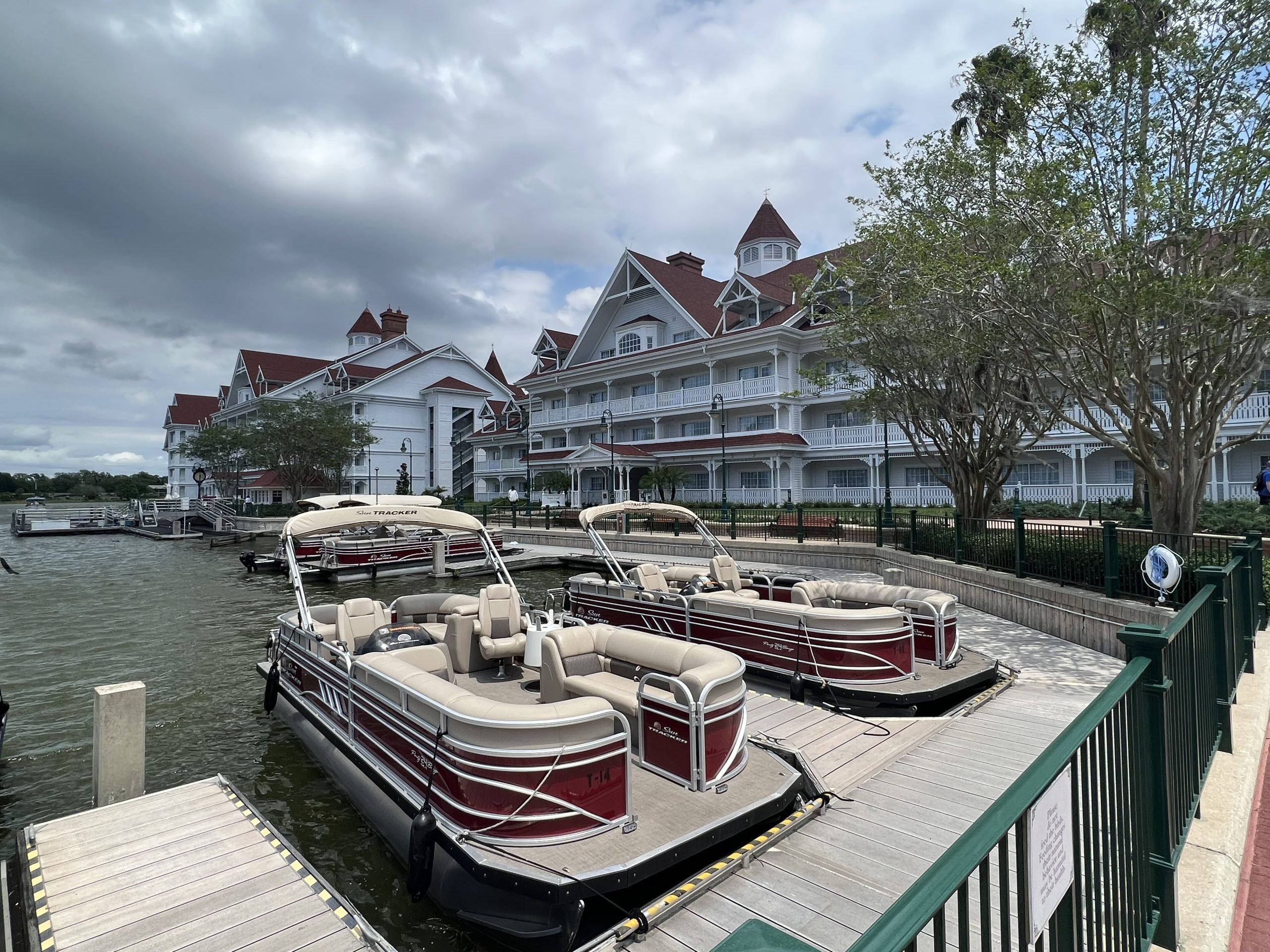 Boats at Grand Floridian for guests to ride