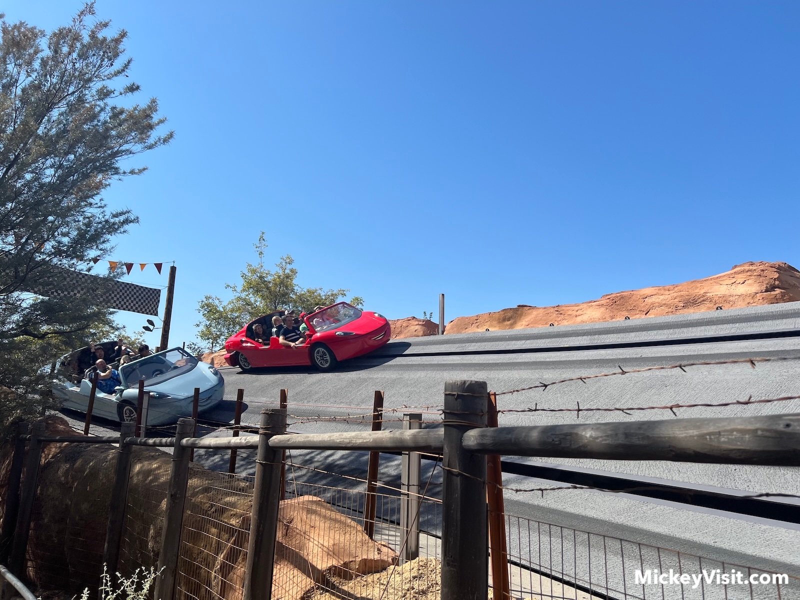 Radiator Springs Racers finish line