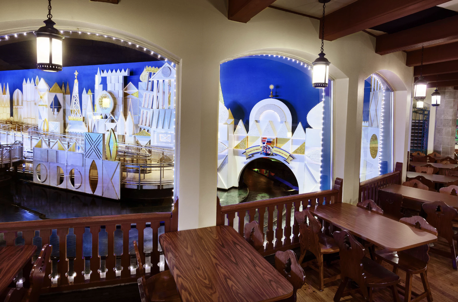 View of Small World while Dining