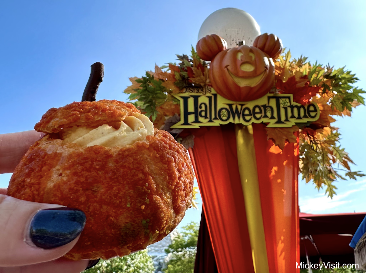 Disneyland Halloween food cream puff
