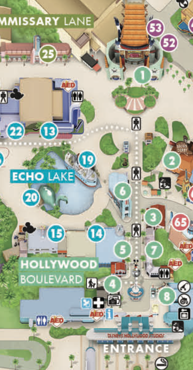 Disney's Hollywood Studios map entrance