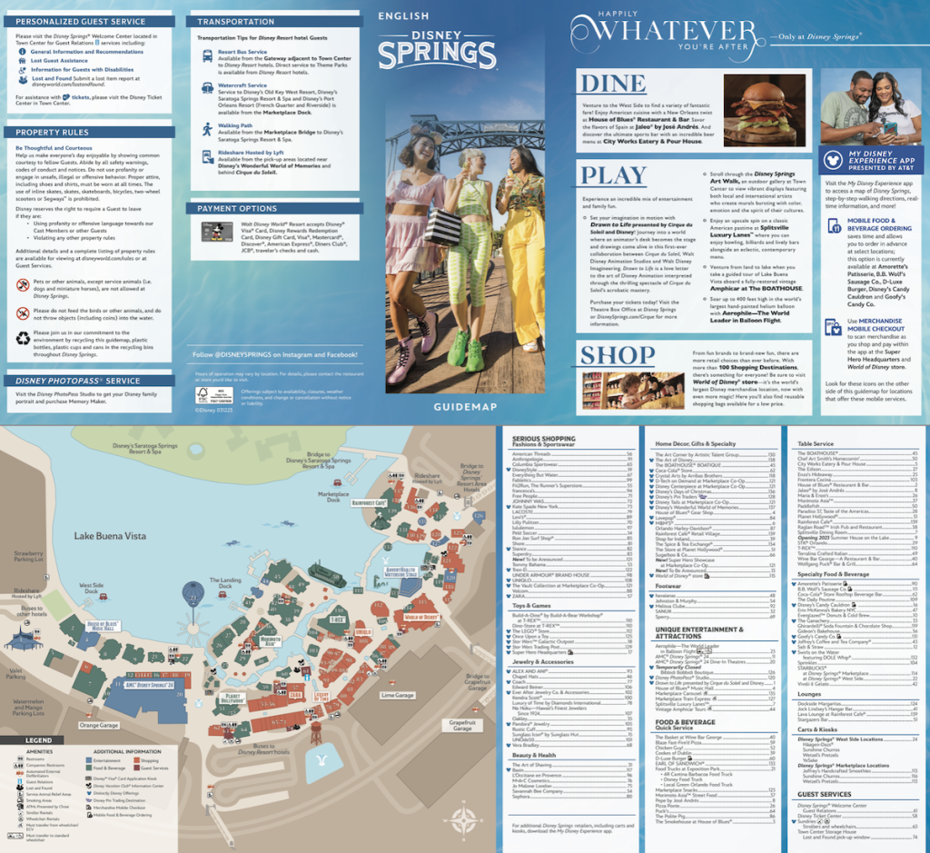 Disney Springs Map at Walt Disney - Walt Disney World Resort Disney Springs Map 1024x939