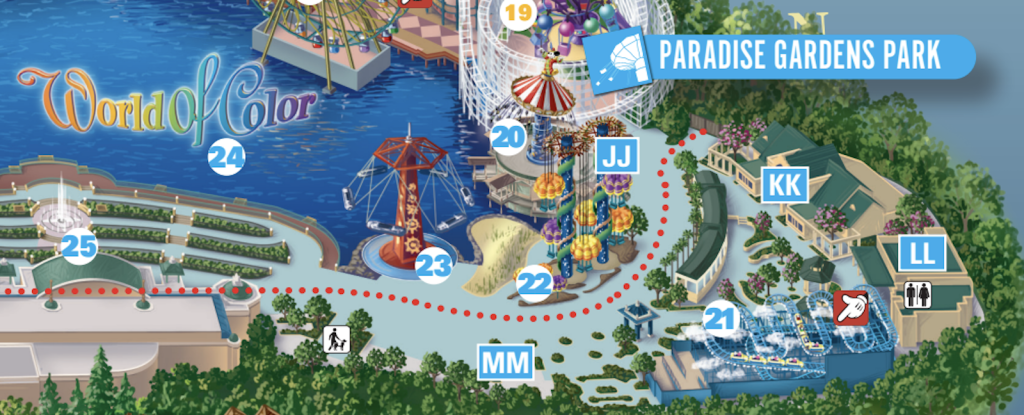 Paradise Gardens Park map
