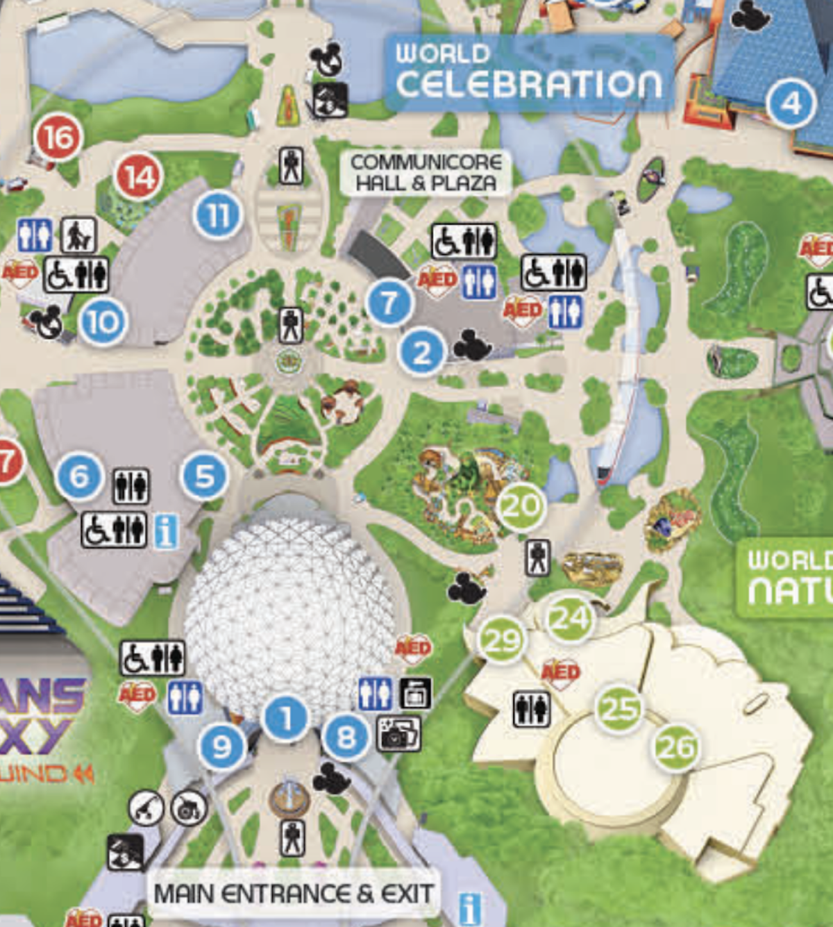 2025 EPCOT Map of Disney World (Printable PDF & Details)