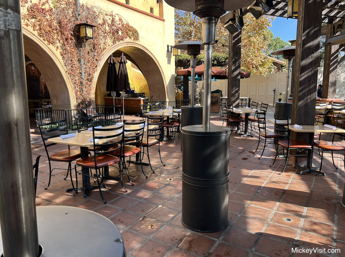 worst Disneyland restaurants Yelp Wine Country Trattoria patio