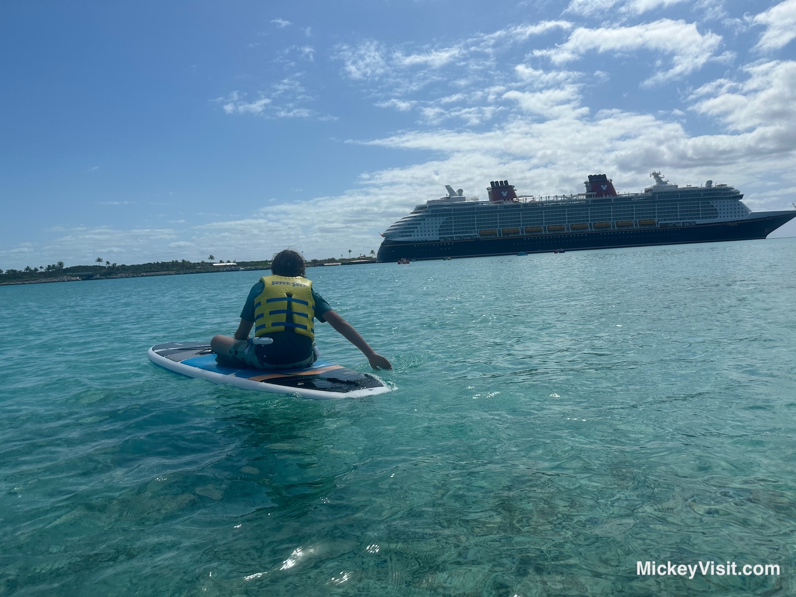 Disney cruise paddle boarding