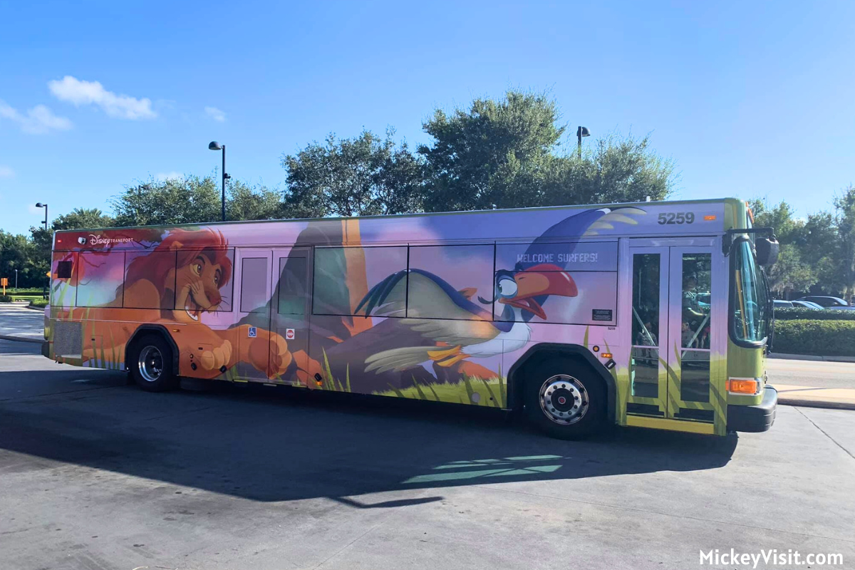 Disney World Lion King bus