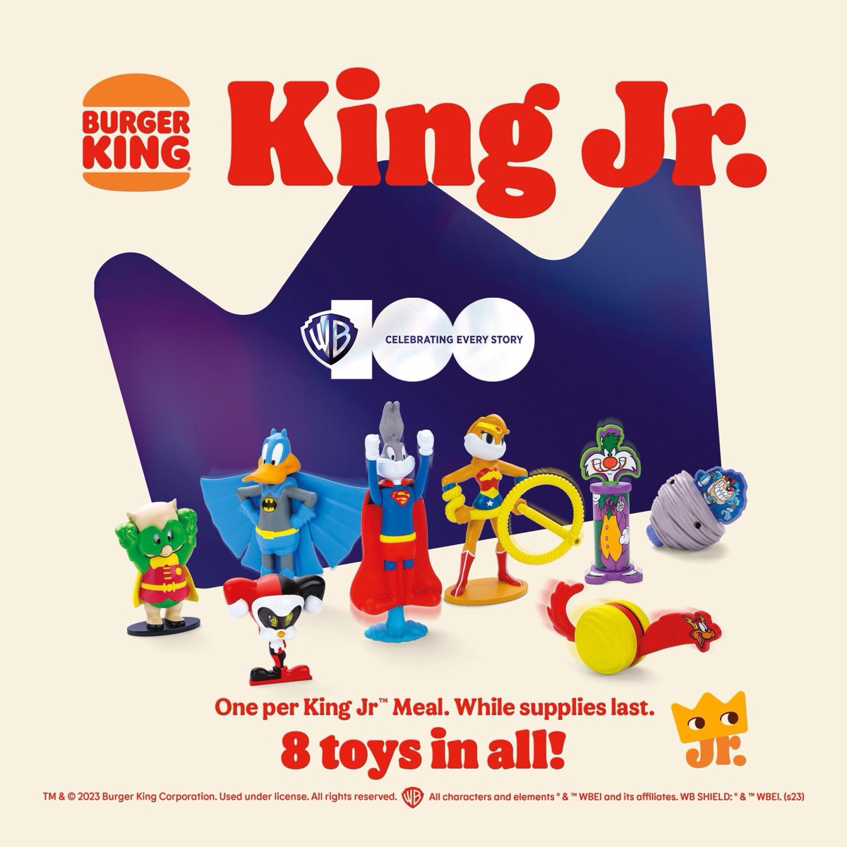Burger King Kids Meal Toys Warner Bros 100