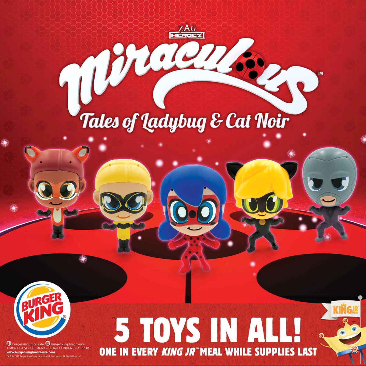Burger King Kids Meal Toys Miraculous