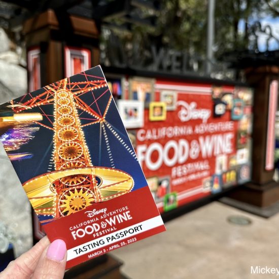 Disney California Adventure Food & Wine Festival tasting passport