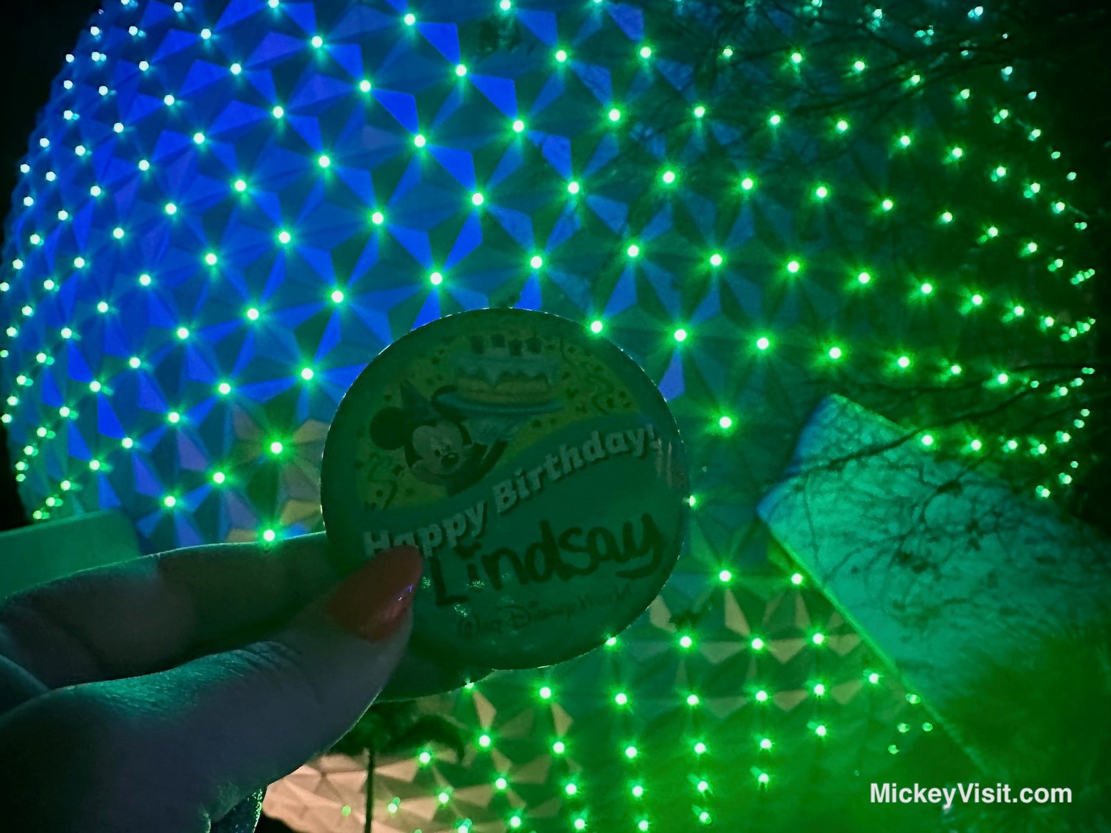 Disney World birthday button