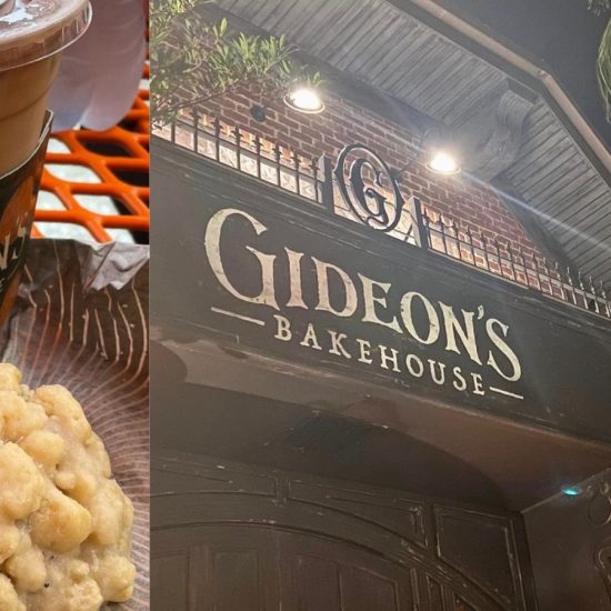 Gideons bakehouse cookie and coffee