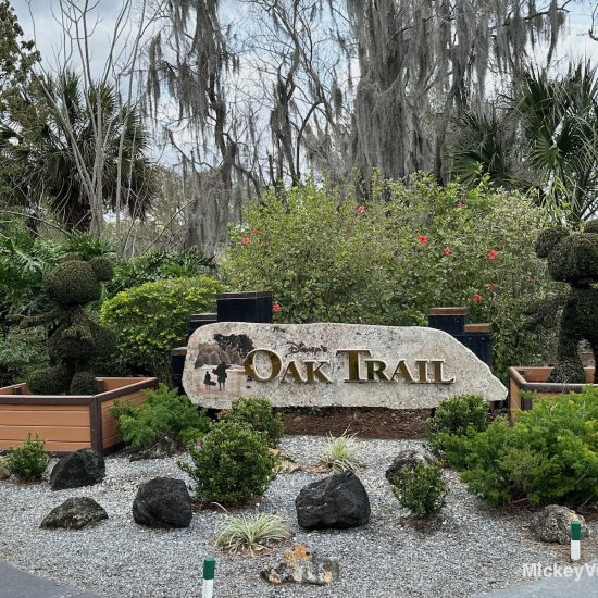Golfing Oak Trail Course Sign at Disney World