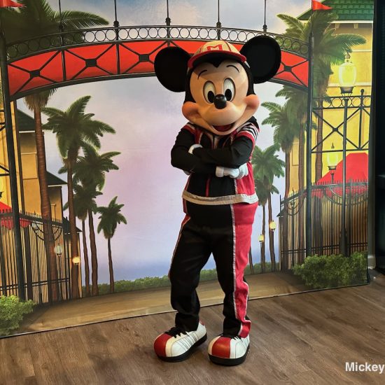 Mickey Mouse in his ESPN outfit at Disney World