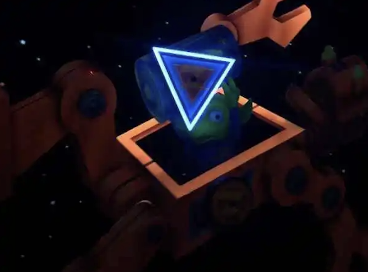 Buzz Lightyear Astro Blasters triangle target