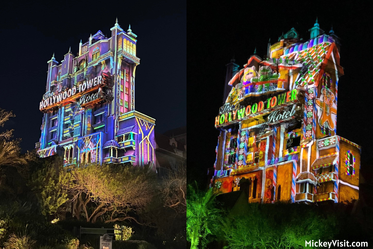 Tower of Terror projections