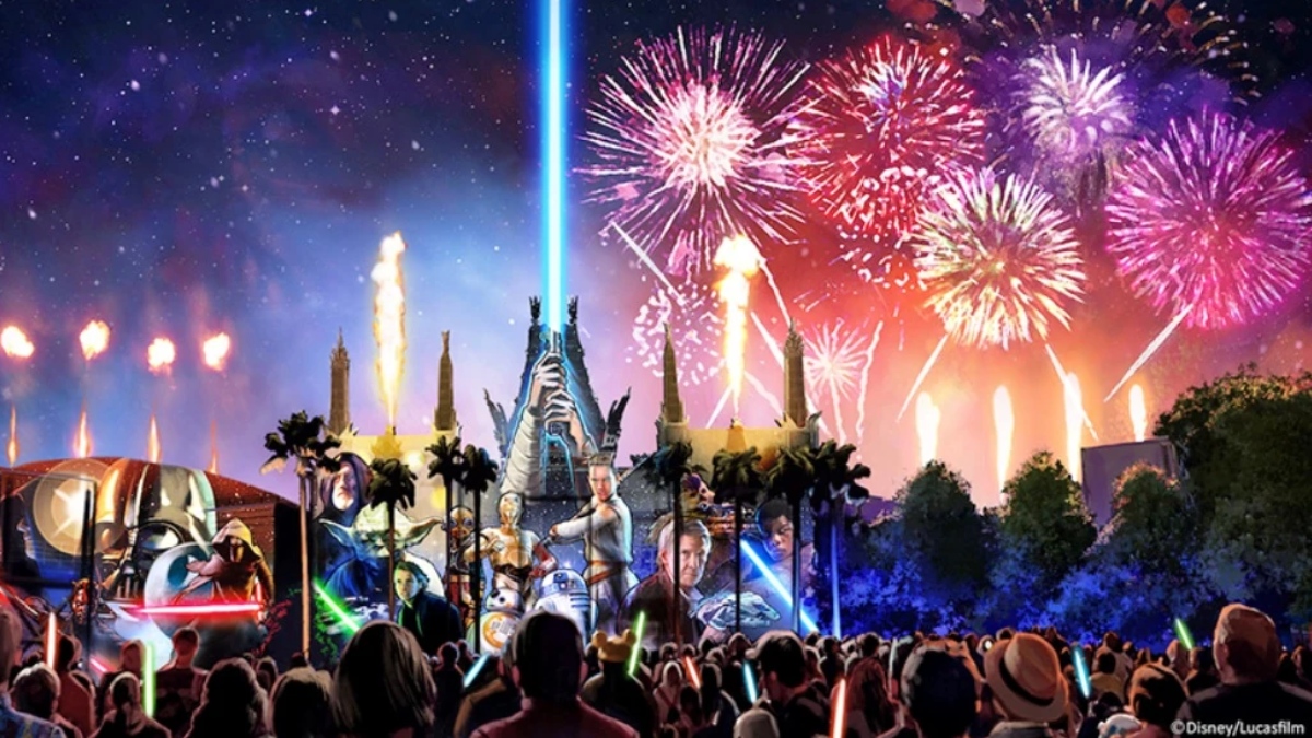 Star Wars fireworks show at Hollywood Studios