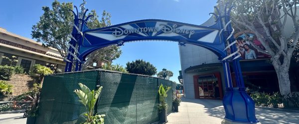 Downtown Disney sign construction