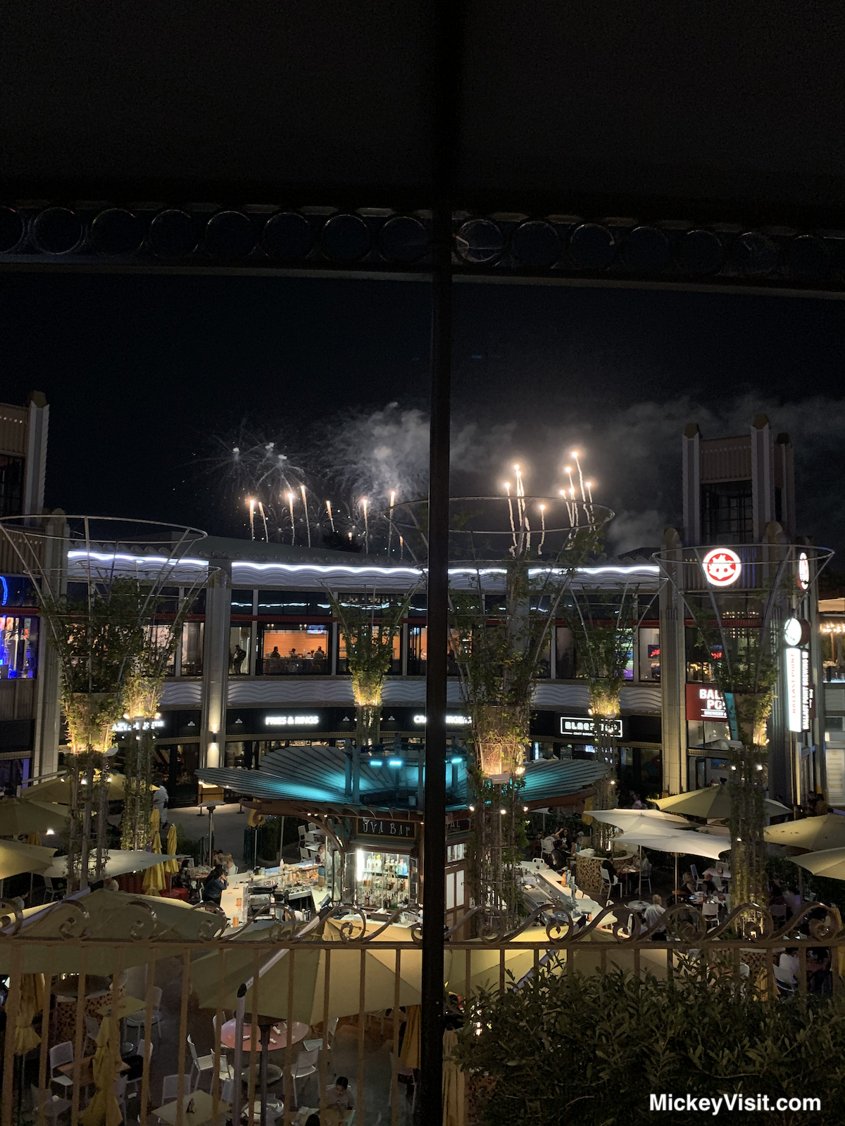 Downtown Disney fireworks view