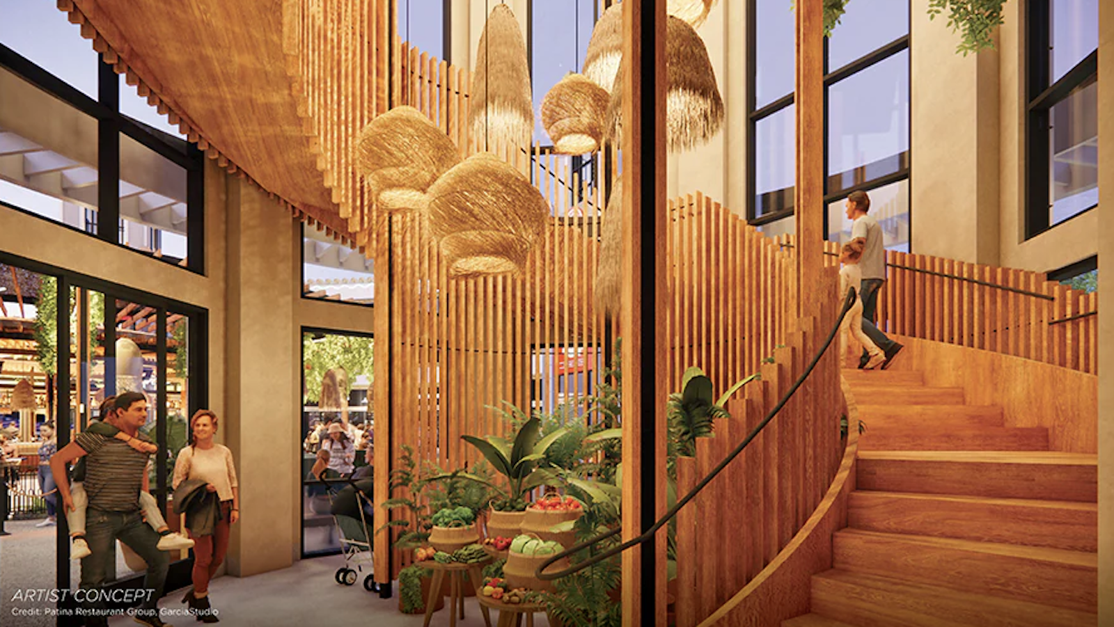 Paseo staircase concept art