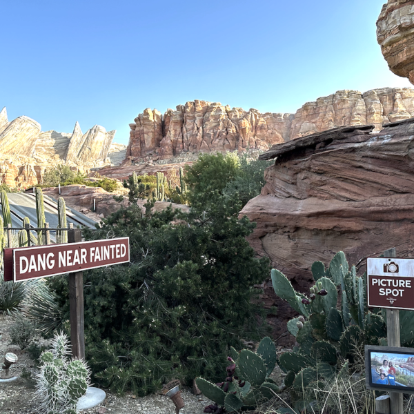 Radiator Springs Racers Cadillac Range Mountains