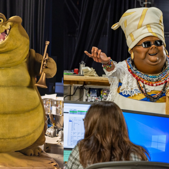 new audio animatronic figures from princess and the frog