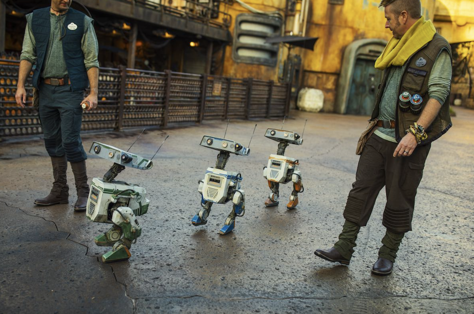 BD-X droids test run Disneyland