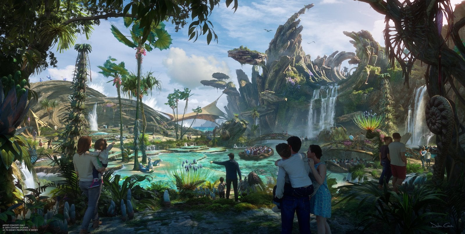 new disneyland avatar area concept artwork