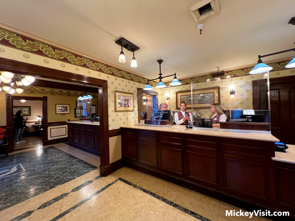 guest relations counter at disneyland