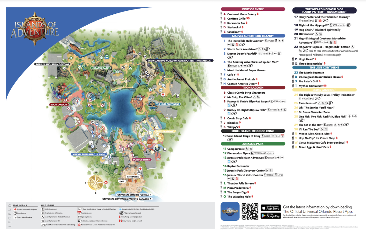 2024 Universal Orlando Resort Map in Florida (Printable PDFs) - Mickey ...