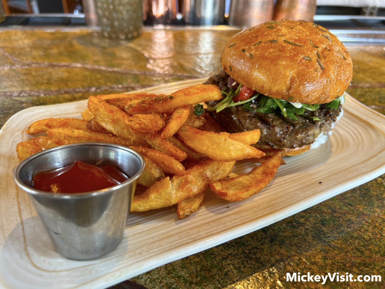 hamburger option at craftsman bar