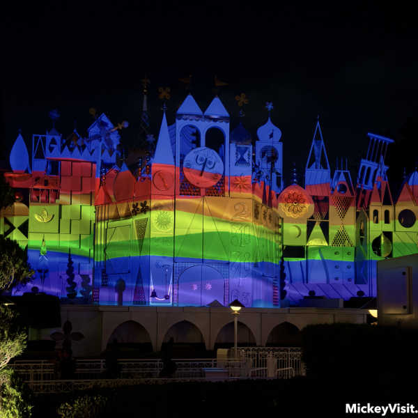 it's a small world rainbow projections